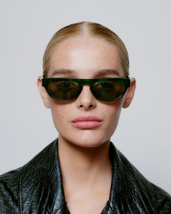Jake / Green Marble Transparent & Graphite Green Lens - Shade Files